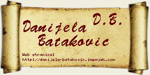 Danijela Bataković vizit kartica